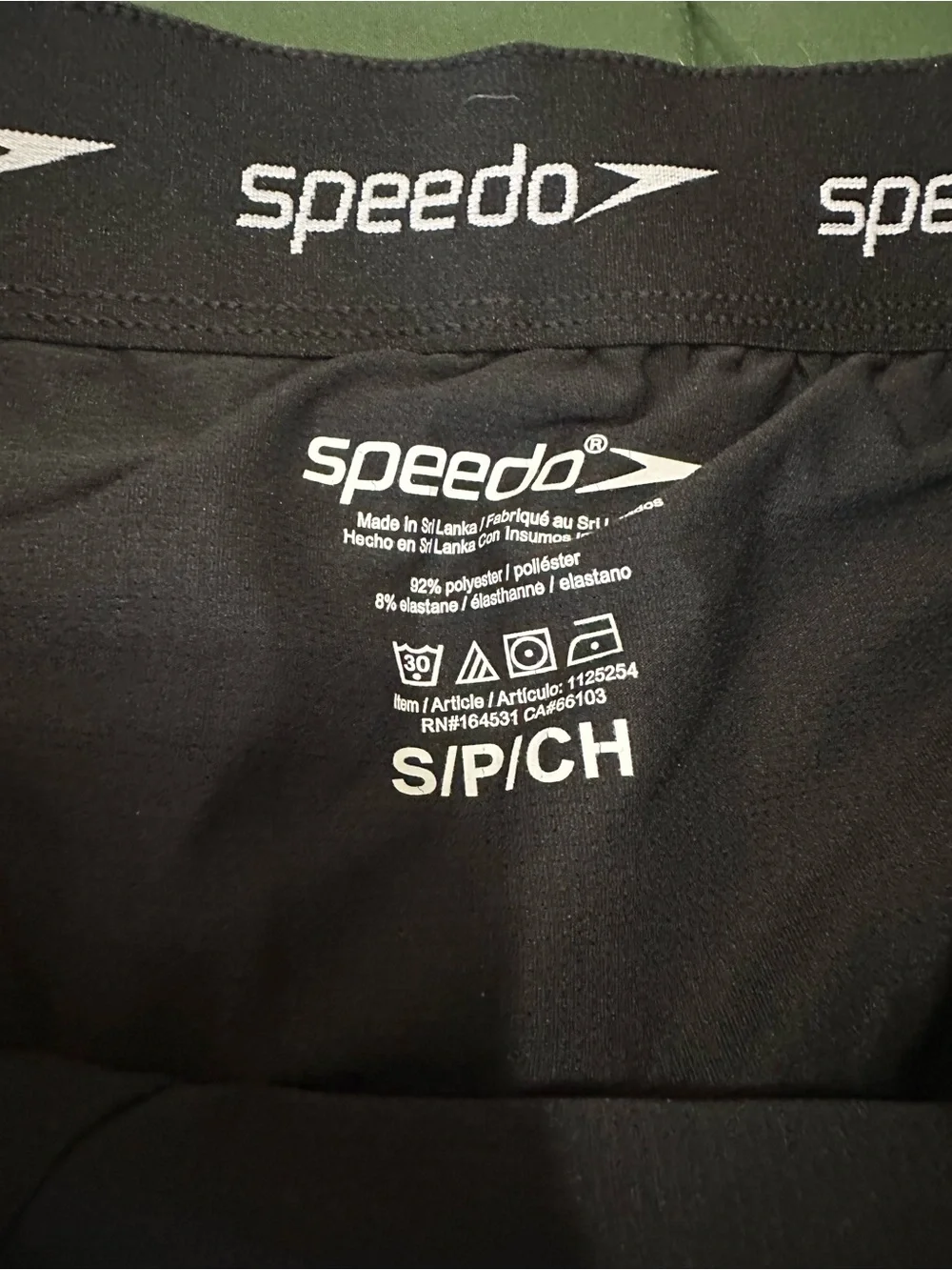 Speedo Men’s Black Floral Swim Shorts